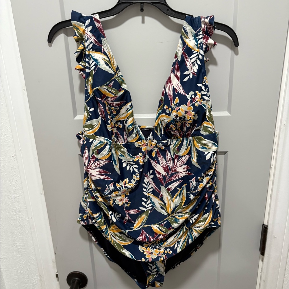 Anne Cole Floral One Piece Swimsuit